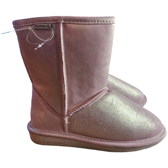 EC | NWOT | Bearpaw Emma | Youth Boot | Pink Glitter | Size: 5 - Picture 3 of 15